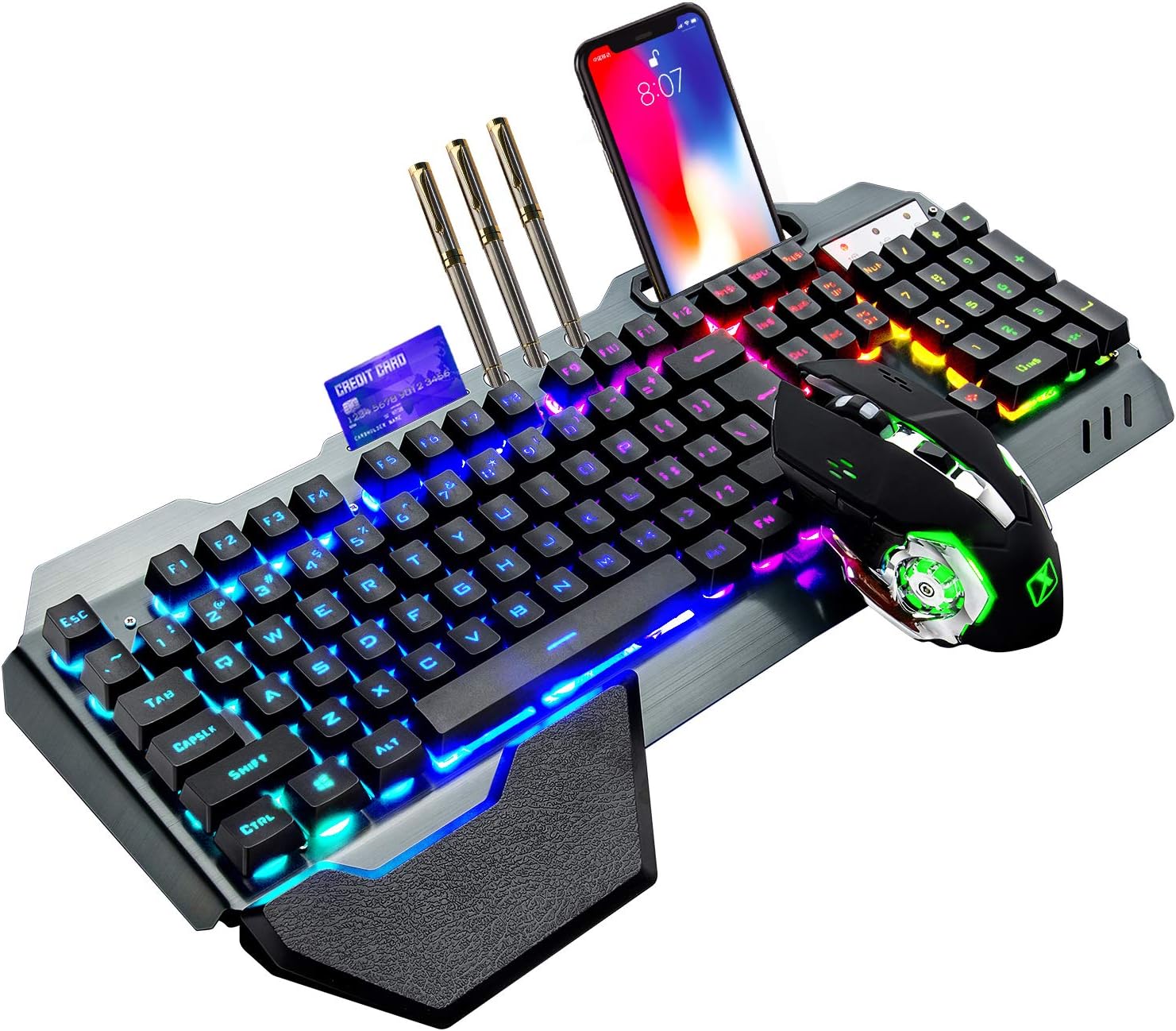Gaming Keyboard Bundle - K680 Keyboard dan Mouse game nirkabel,