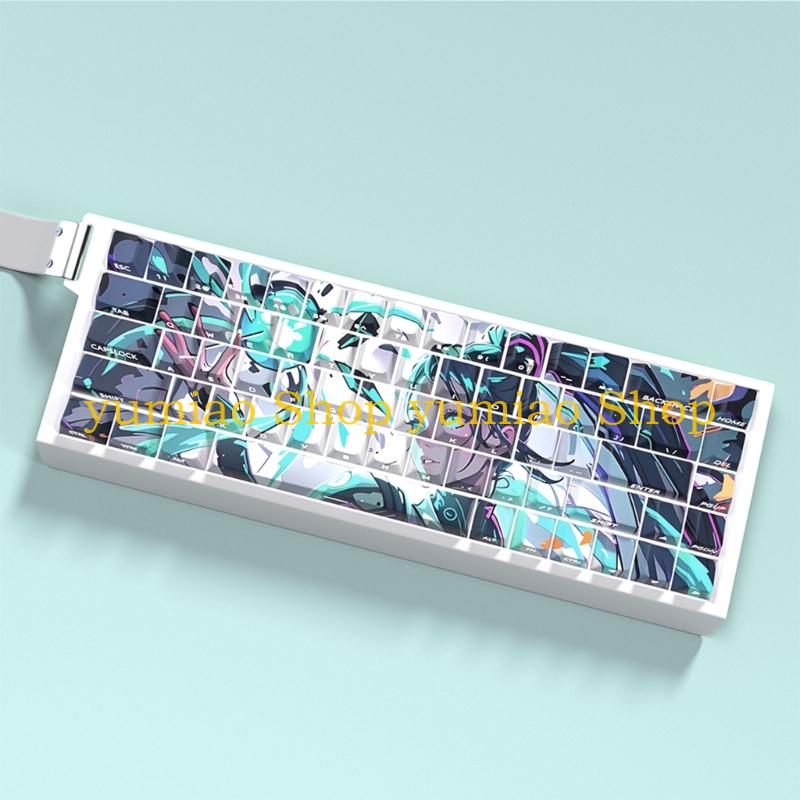 Gaming Keyboard Ergonomic - 587B Keycap Ergonomis Keyboard Mekanis Keycap