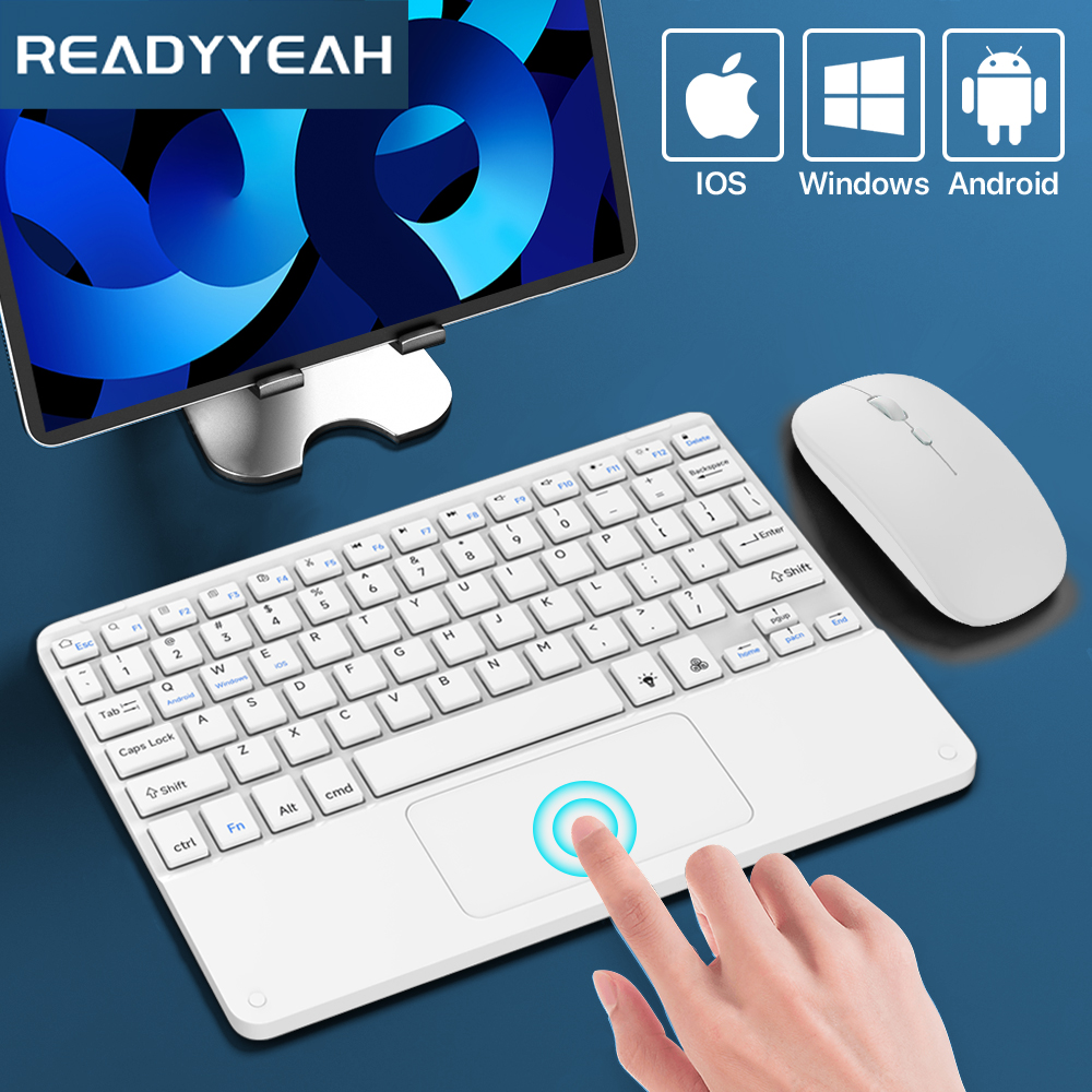 Gaming Keyboard Mechanical Wireless - Touchpad Keyboard dan Mouse nirkabel, Tablet