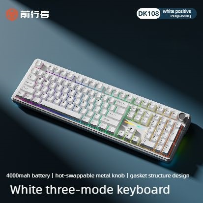 Keyboard Gaming Mac - EWEADN DK108 Keyboard Mekanik Nirkabel Tri-Mode
