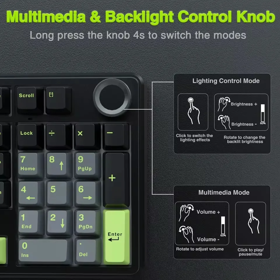 AULA F99PRO Keyboard Mekanis G - Gaming Keyboard Hot Swappable ulasan dan harga