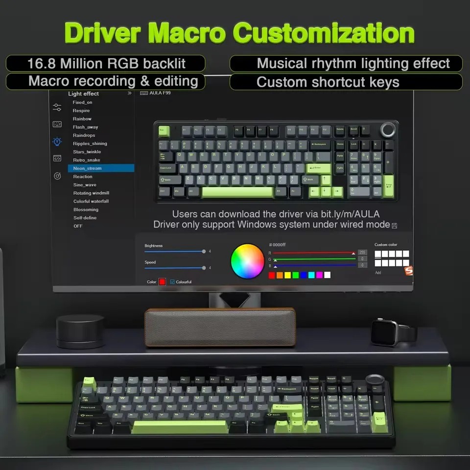AULA F99PRO Keyboard Mekanis G - Gaming Keyboard Hot Swappable ulasan dan harga