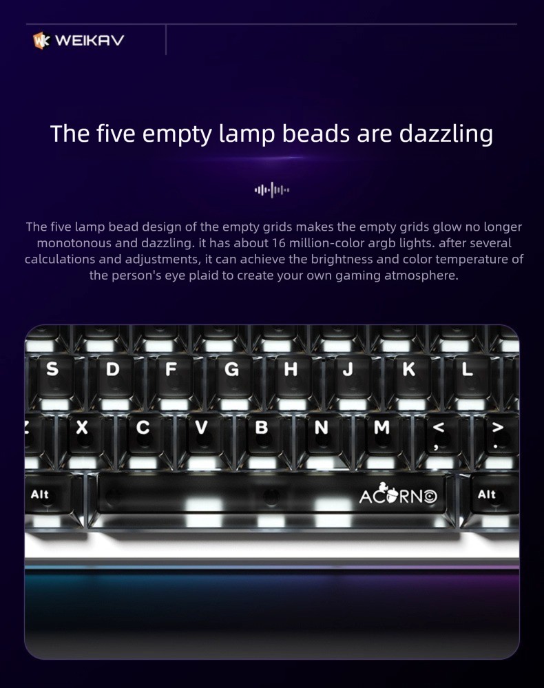 Kit Keyboard Mekanik WEIKAV Nu - Gaming Keyboard Hot Swappable ulasan dan harga