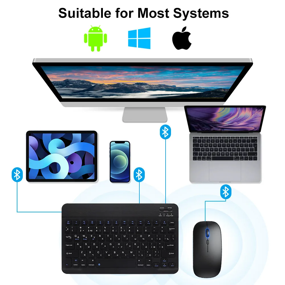Keyboard Mouse Nirkabel Blueto - Gaming Keyboard Mechanical Wireless ulasan dan harga