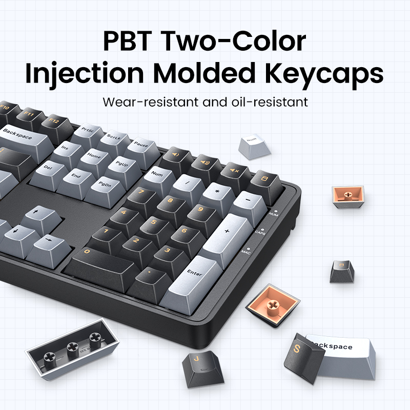 UGREEN Keyboard mekanis 108 PB - Keyboard Gaming Mac ulasan dan harga