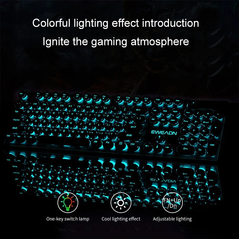 Set Keyboard dan Mouse Retro P - Gaming Keyboard Mechanical Wireless ulasan dan harga