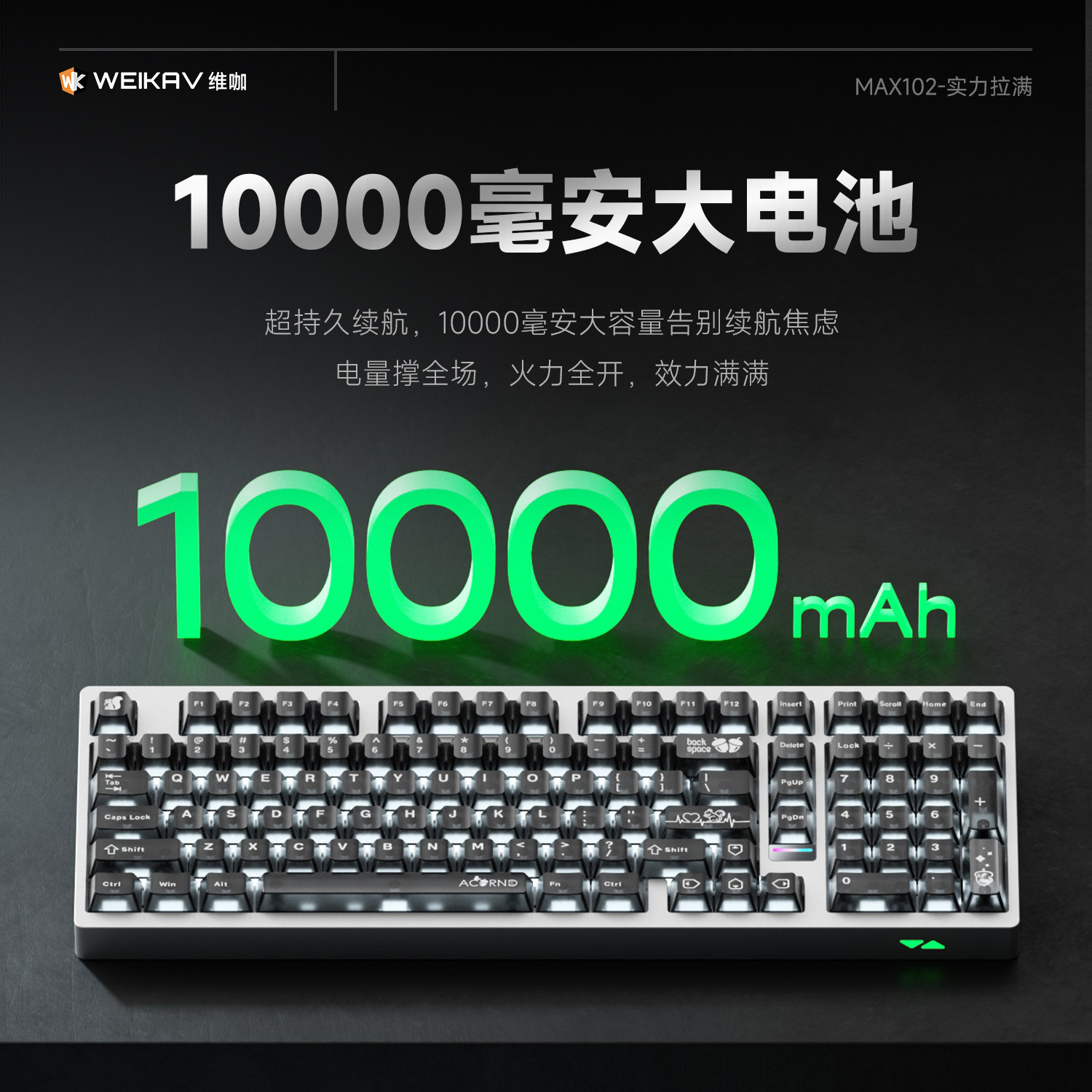 Weika Max102 Casing Aluminium  - Gaming Keyboard Nearby ulasan dan harga