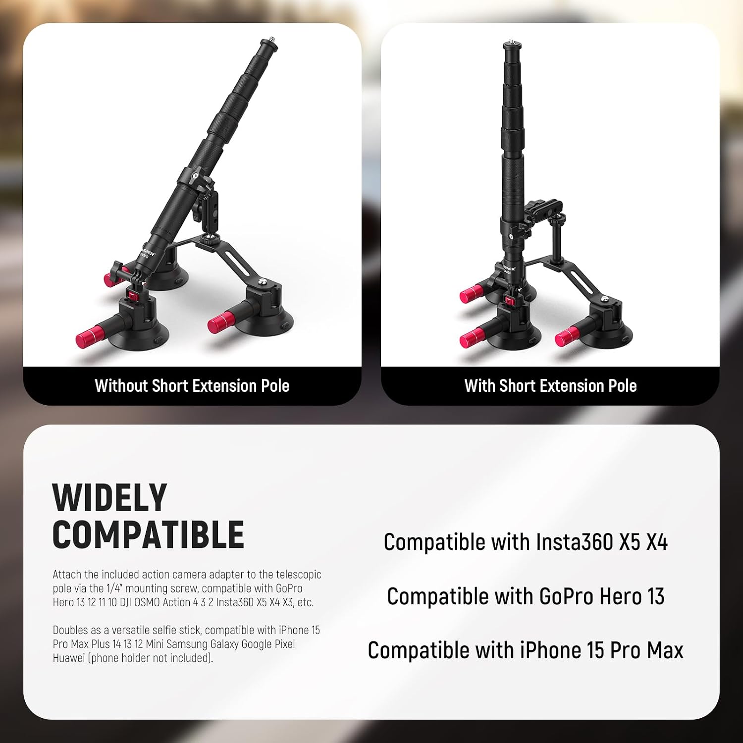 NEEWER Dudukan Mobil dengan Ti - Stabilizer Screw In ulasan dan harga