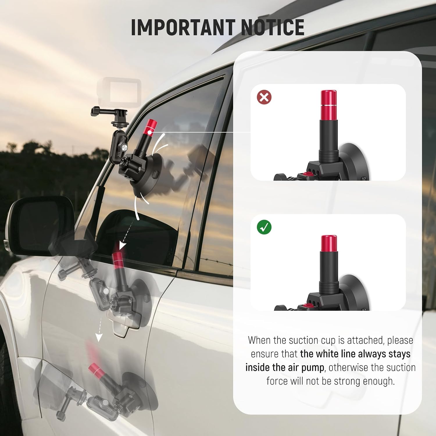 NEEWER Dudukan Mobil dengan Ti - Stabilizer Screw In ulasan dan harga