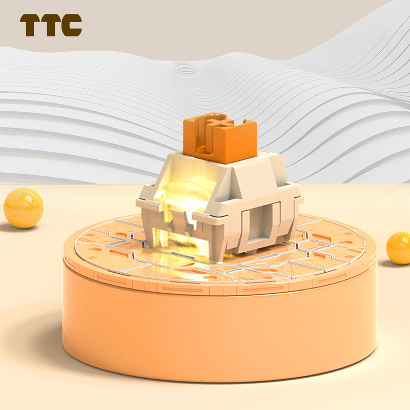 TTC Flame Orange Linear Switch - Gaming Keyboard Hot Swappable ulasan dan harga