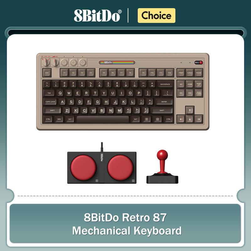 Keyboard Mekanis Retro 8BitDo, - Gaming Keyboard Hot Swappable ulasan dan harga