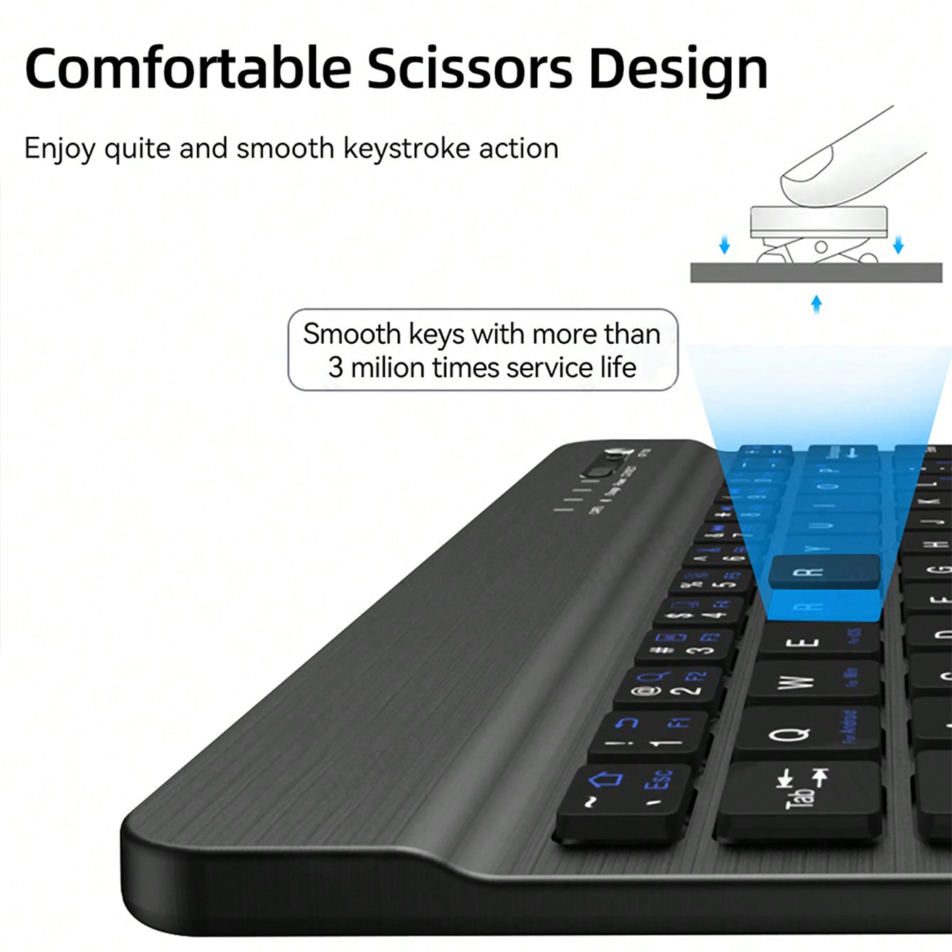 Keyboard Multibahasa untuk Tab - Gaming Keyboard Mechanical Wireless ulasan dan harga