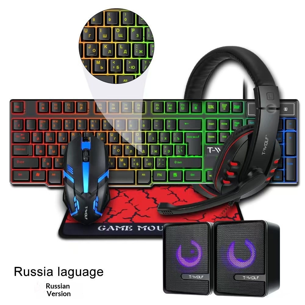 Keyboard Gaming Combo 4 in 1 R - Gaming Keyboard Mouse And Headset Combo ulasan dan harga