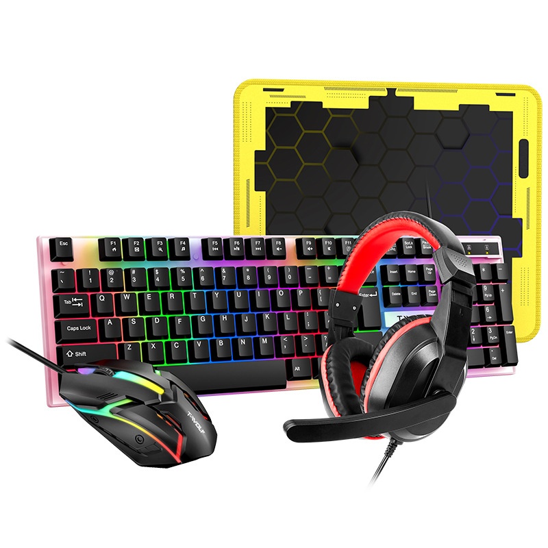 Keyboard Gaming Combo 4 in 1 R - Gaming Keyboard Mouse And Headset Combo ulasan dan harga