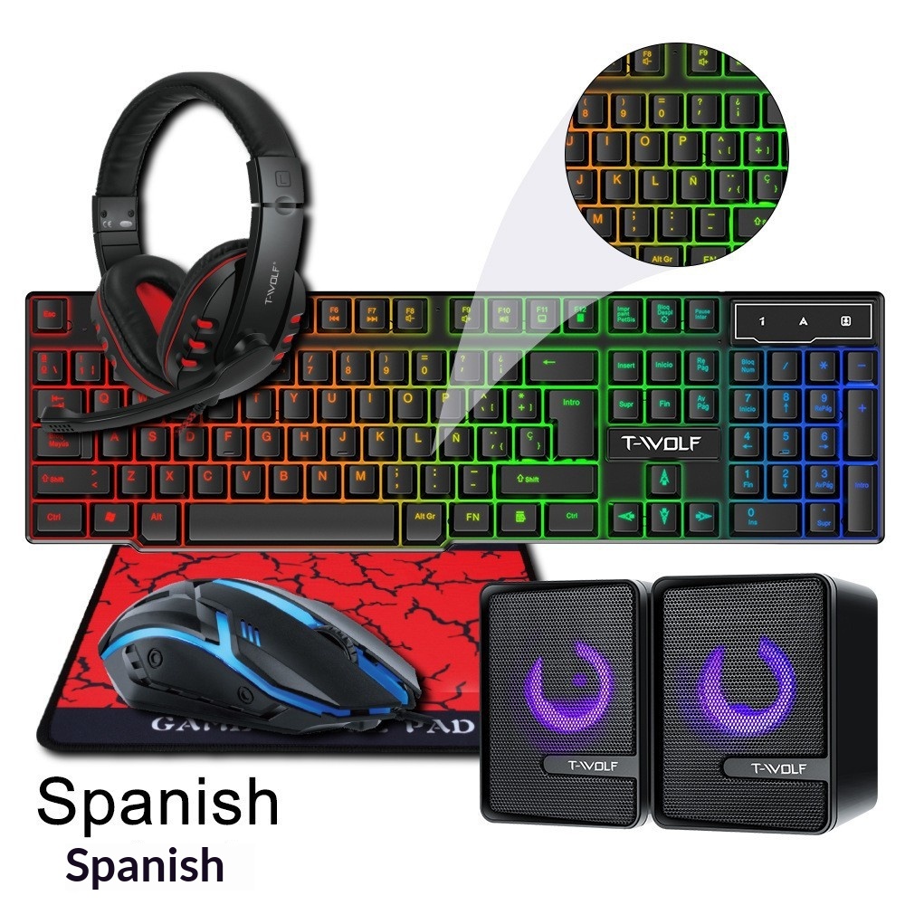Keyboard Gaming Combo 4 in 1 R - Gaming Keyboard Mouse And Headset Combo ulasan dan harga