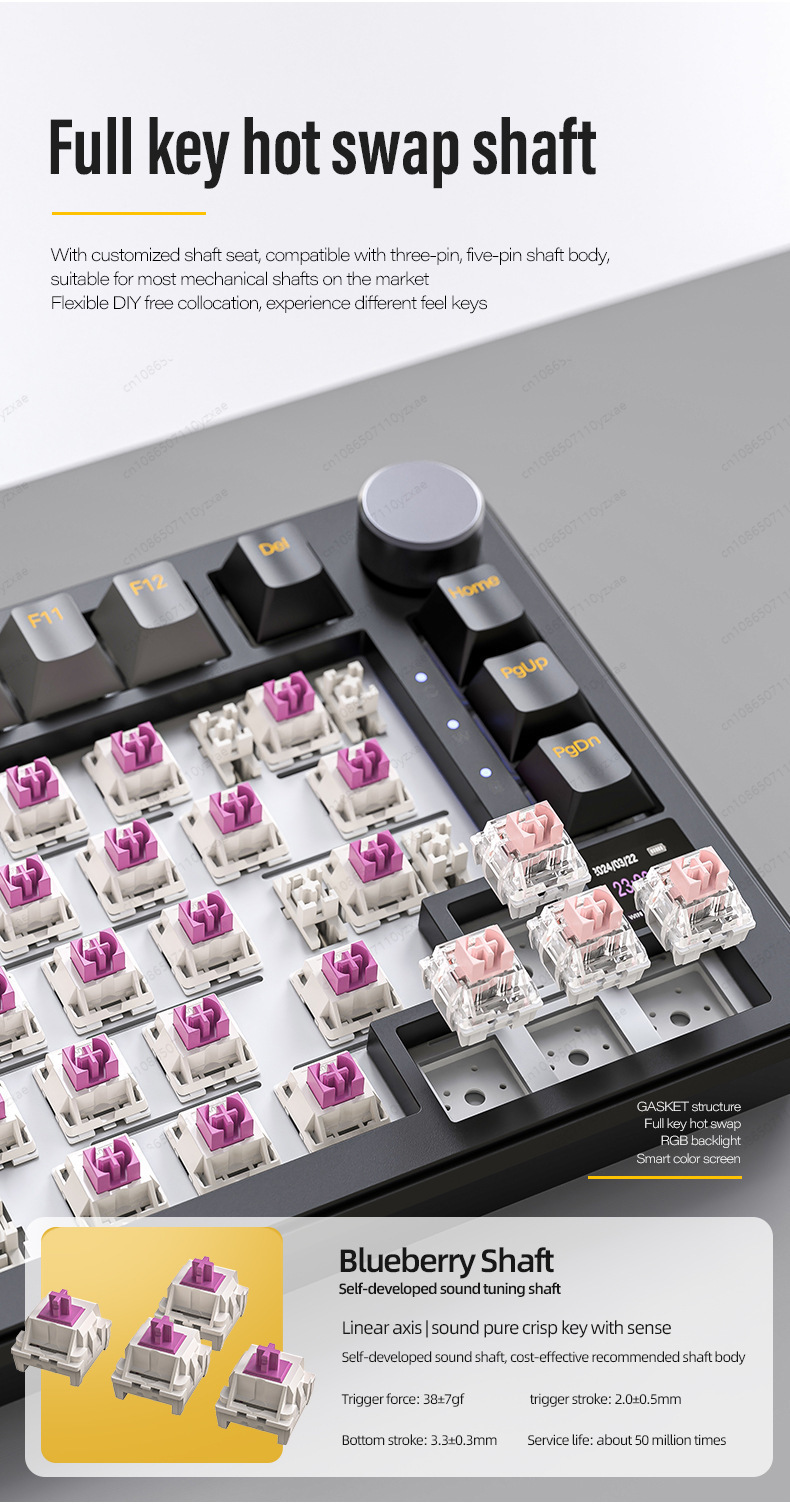 2024 Baru AL66 Keyboard Mekani - Gaming Keyboard Hot Swappable ulasan dan harga