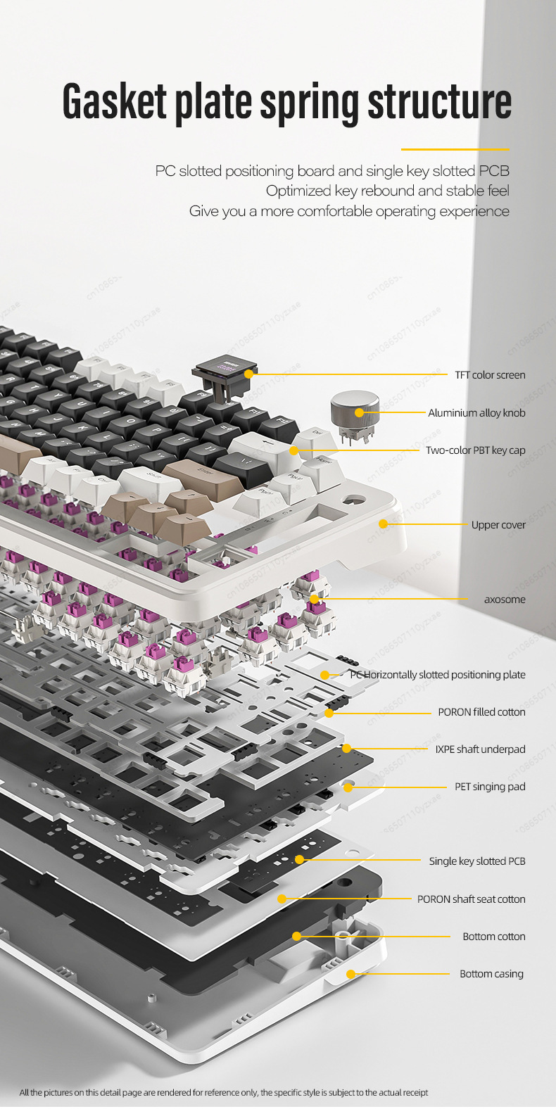 2024 Baru AL66 Keyboard Mekani - Gaming Keyboard Hot Swappable ulasan dan harga