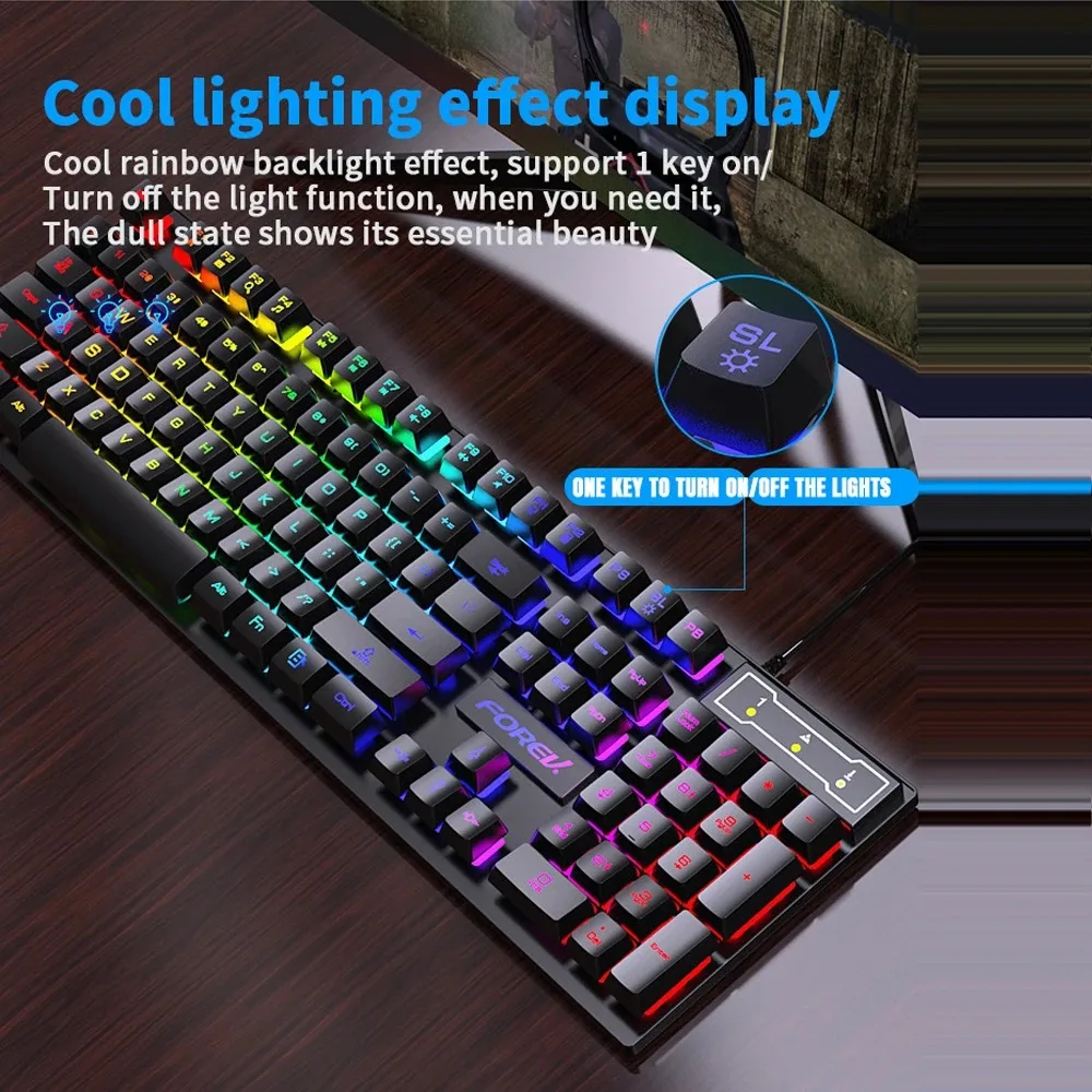 104 Tombol Keyboard Mekanik Ba - Gaming Keyboard Mouse And Headset Combo ulasan dan harga