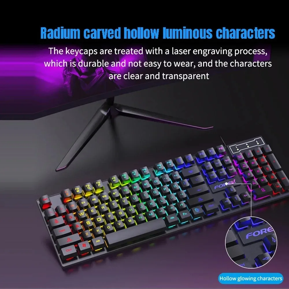 104 Tombol Keyboard Mekanik Ba - Gaming Keyboard Mouse And Headset Combo ulasan dan harga
