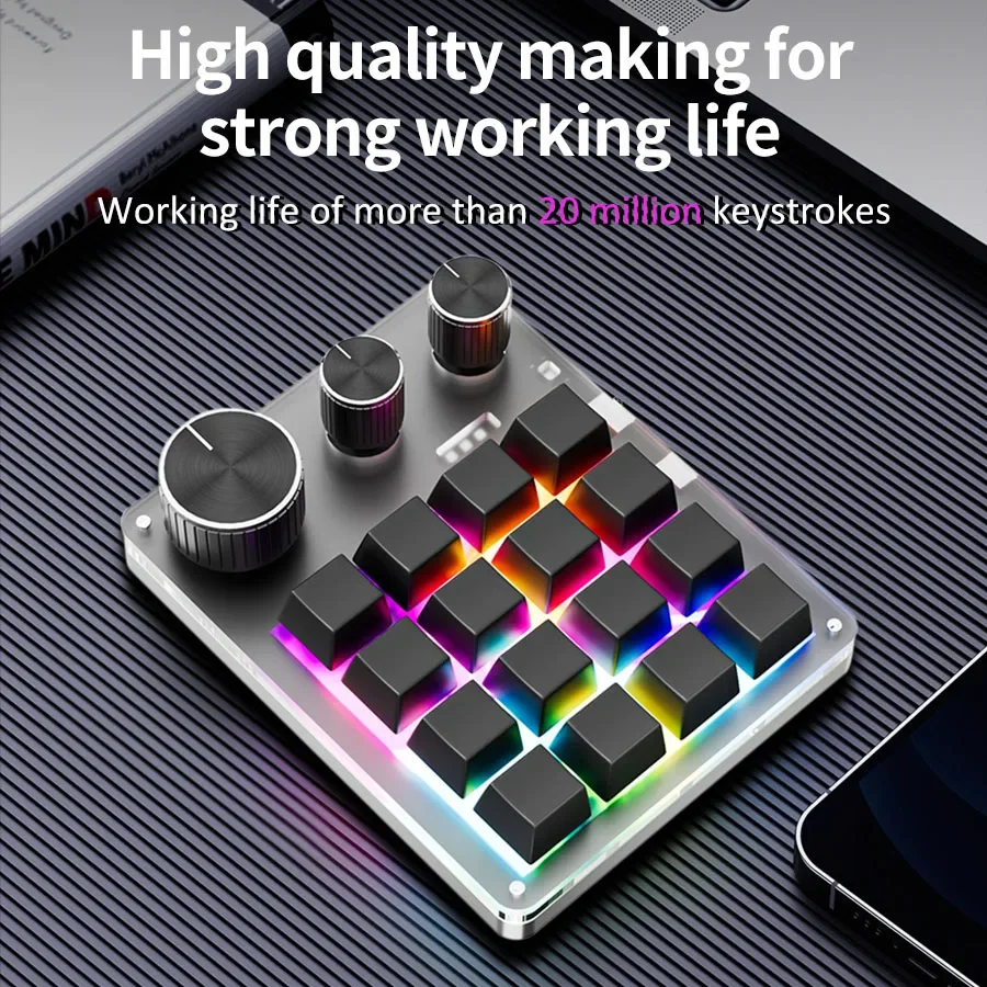 Pemrograman Bluetooth Nirkabel - Gaming Keyboard Mini Mechanical ulasan dan harga