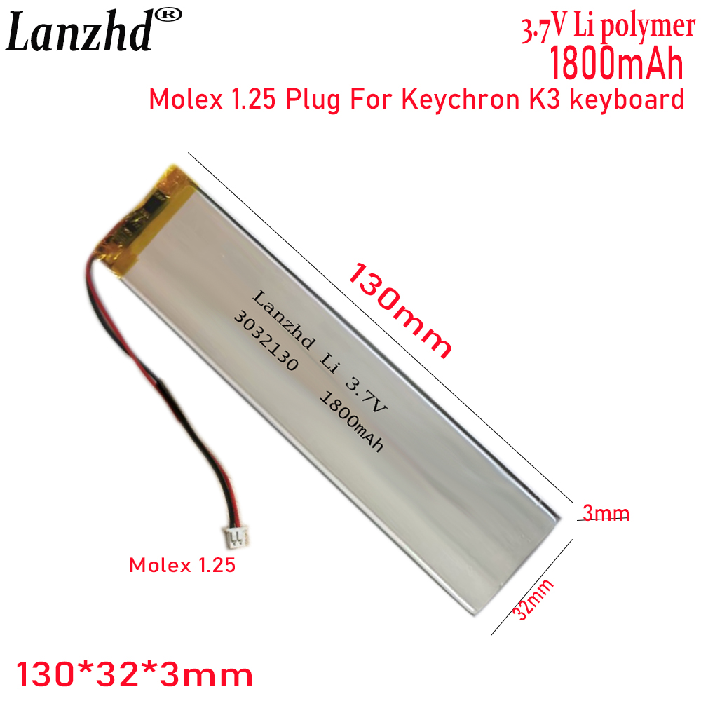 1-20 Buah Baterai Polimer Li 3 - Gaming Keyboard Tester ulasan dan harga