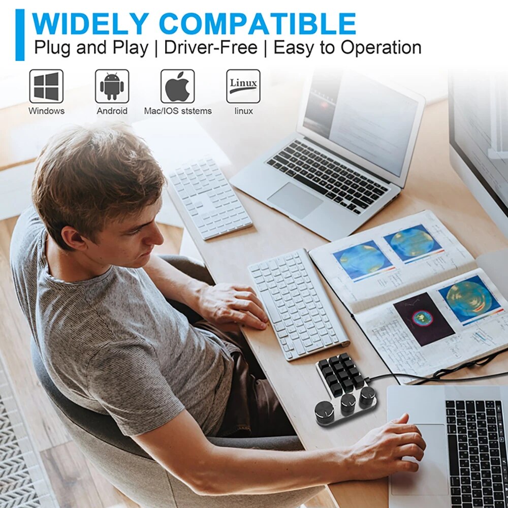 Pemrograman Bluetooth makro ku - Gaming Keyboard Mini Mechanical ulasan dan harga