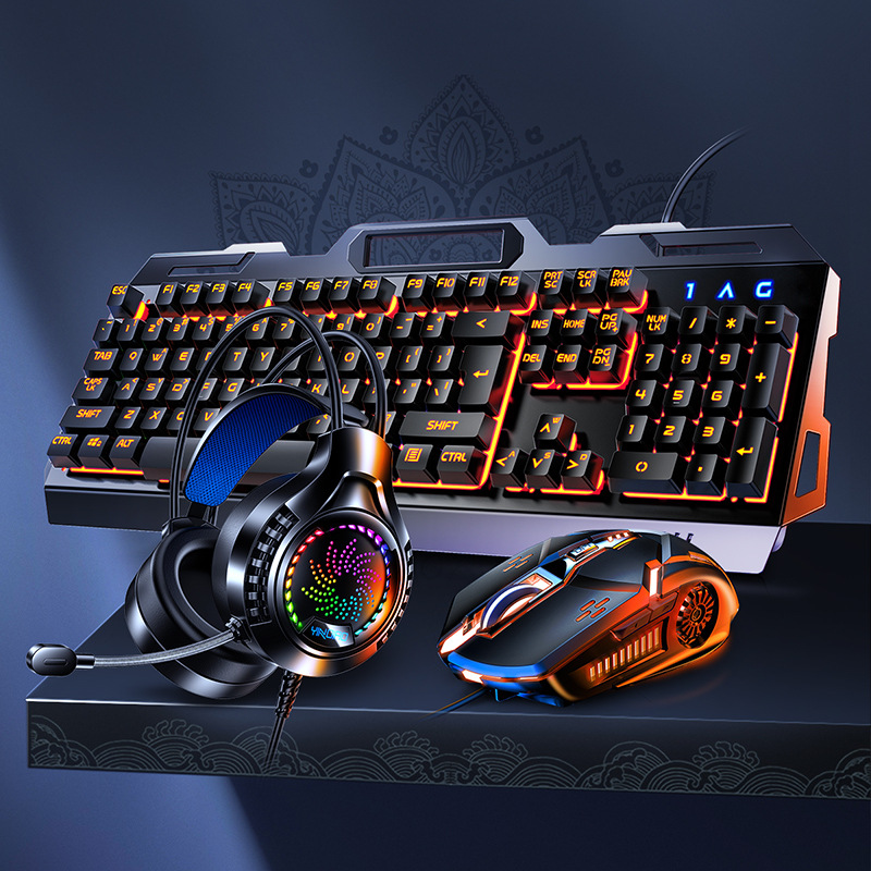 V2g5 Gaming Mechanical Handle  - Gaming Keyboard Mouse And Headset Combo ulasan dan harga